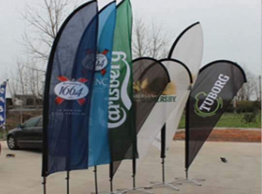 Large format Laser Cut Printed Advertising Flag Banner Light Box Tent