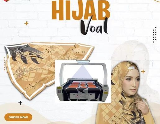 High Speed Galvo Laser Machine for Print Hijab / Scarf / Pashmina Dengan/ Handscarves