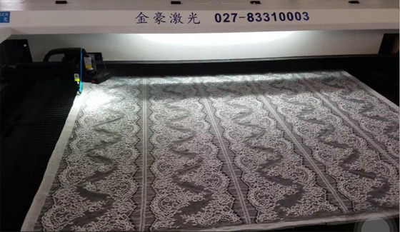 Knitting Curtain Automatic Leather Laser Cutting Machine Cutting Speed 0 - 48000mm \ Min