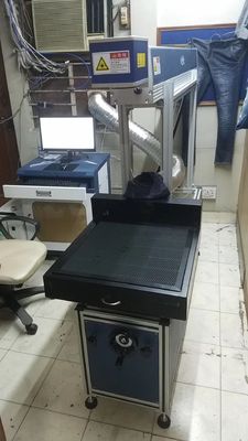 100w Glass Tube Galvo Laser Marking Machine , Large Size Laser Marking Equipment