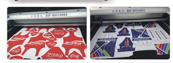 Polyester Fabric Laser Cutting Machine With Camera Working Area 1800 × 1000 Mm