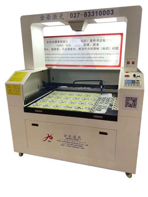 Laser cutting machine for Label Logo Trademark irregular label, printed label, electronic panel, mask, textile brand, wo